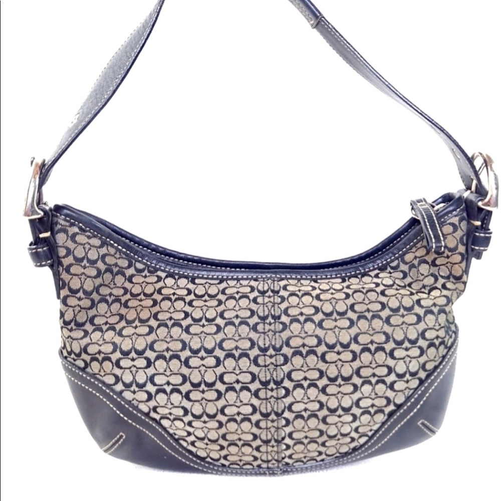 Coach Purse Signature Small Soho Hobo Bag Canvas